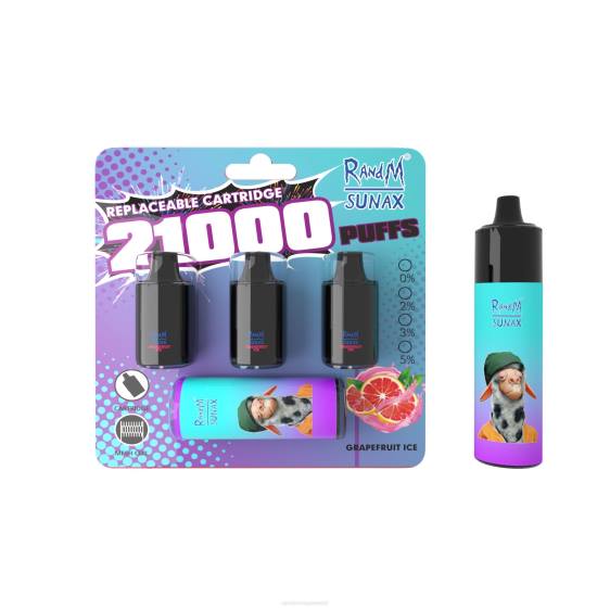 RandM Sunax 21000 õhuvoolu juhtpuldi vahetatav vape seade 1tk 2X4T270 tornado vape flavours segatud marjad