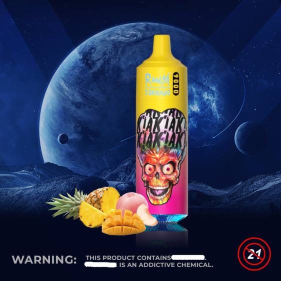 RandM Tornado 9000 vape pod seade 1tk versioon 1 2X4T133 RandM tornado eesti virsikuline mango ananass