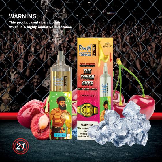 RandM Tornado 10000 õhuvoolu reguleeriv vape seade 1tk 2X4T105 RandM disposable vape segatud marja