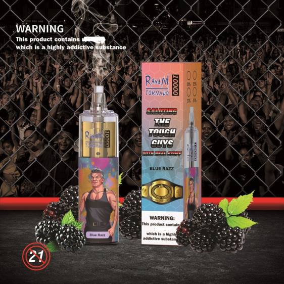 RandM Tornado 10000 õhuvoolu reguleeriv vape seade 1tk 2X4T110 tornado vape flavours piparmündi mentool