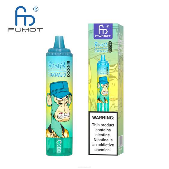 Fumot RandM Tornado 15000 vape seade aku ja ejuice ekraaniga versioon 1 2X4T23 RandM tornado eesti ananassi jää