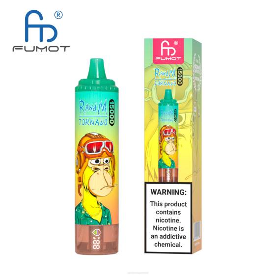 Fumot RandM Tornado 15000 vape seade aku ja ejuice ekraaniga versioon 1 2X4T23 RandM tornado eesti ananassi jää
