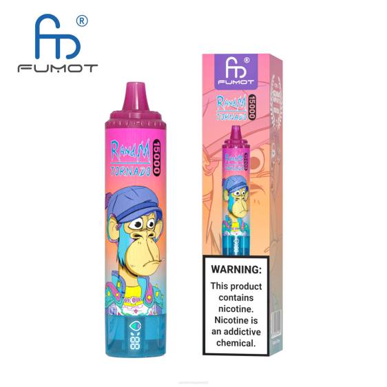 Fumot RandM Tornado 15000 vape seade aku ja ejuice ekraaniga versioon 1 2X4T23 RandM tornado eesti ananassi jää