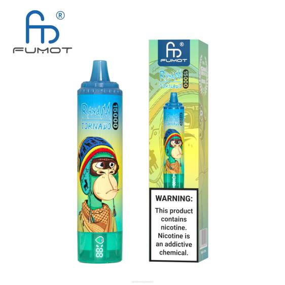 Fumot RandM Tornado 15000 vape seade aku ja ejuice ekraaniga versioon 1 2X4T23 RandM tornado eesti ananassi jää