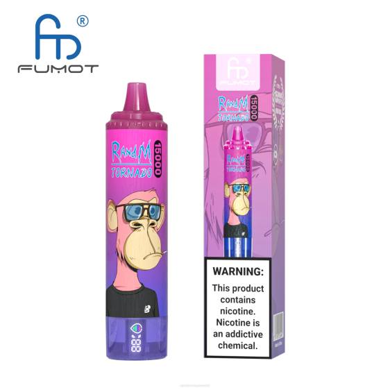 Fumot RandM Tornado 15000 vape seade aku ja ejuice ekraaniga versioon 1 2X4T23 RandM tornado eesti ananassi jää