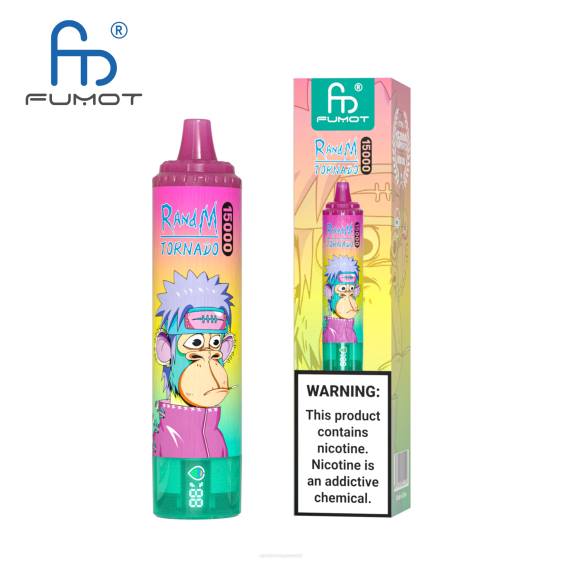 Fumot RandM Tornado 15000 vape seade aku ja ejuice ekraaniga versioon 1 2X4T23 RandM tornado eesti ananassi jää