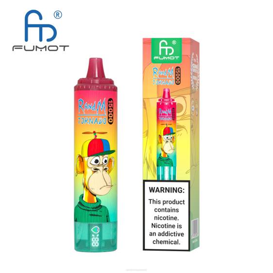 Fumot RandM Tornado 15000 vape seade aku ja ejuice ekraaniga versioon 1 2X4T23 RandM tornado eesti ananassi jää