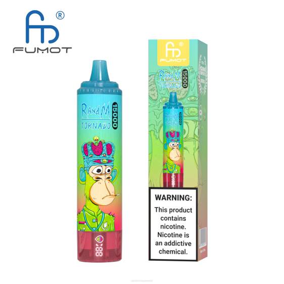 Fumot RandM Tornado 15000 vape seade aku ja ejuice ekraaniga versioon 1 2X4T23 RandM tornado eesti ananassi jää