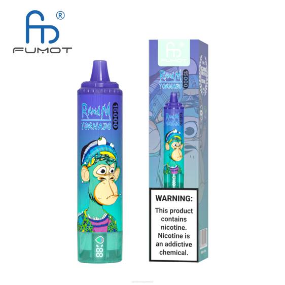 Fumot RandM Tornado 15000 vape seade aku ja ejuice ekraaniga versioon 1 2X4T23 RandM tornado eesti ananassi jää