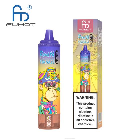Fumot RandM Tornado 15000 vape seade aku ja ejuice ekraaniga versioon 1 2X4T23 RandM tornado eesti ananassi jää