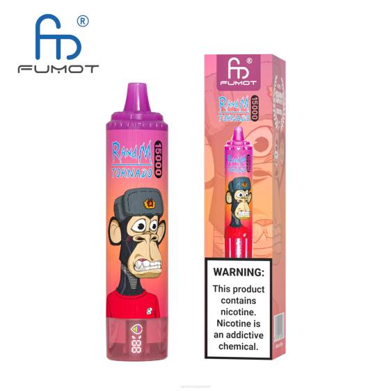 Fumot RandM Tornado 15000 vape seade aku ja ejuice ekraaniga versioon 1 2X4T23 RandM tornado eesti ananassi jää