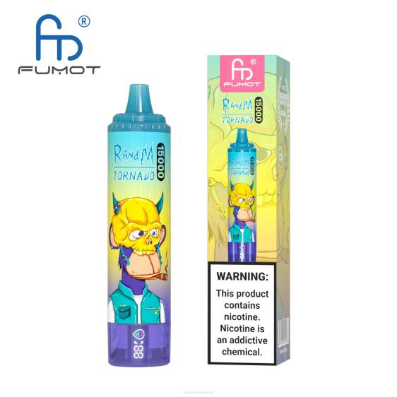 Fumot RandM Tornado 15000 vape seade aku ja ejuice ekraaniga versioon 1 2X4T23 RandM tornado eesti ananassi jää