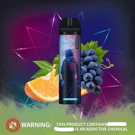 RandM Tornado 8000 õhuvoolu reguleeriv vape seade 1tk 2X4T251 RandM vape eesti virsiku mango