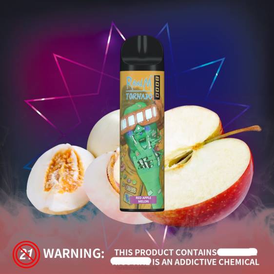 RandM Tornado 8000 õhuvoolu reguleeriv vape seade 1tk 2X4T251 RandM vape eesti virsiku mango